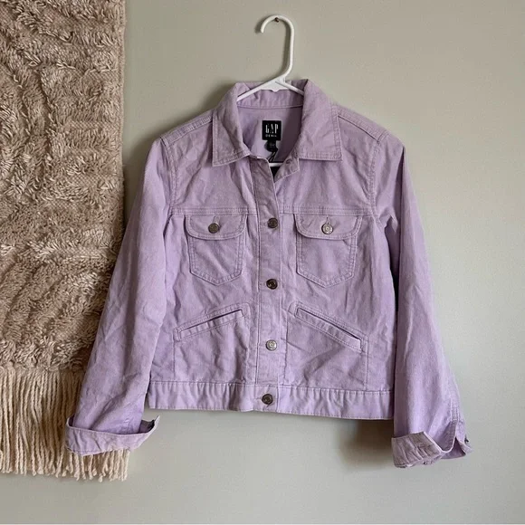 NWT GAP Lavender Corduroy Jacket - Picture 2 of 8
